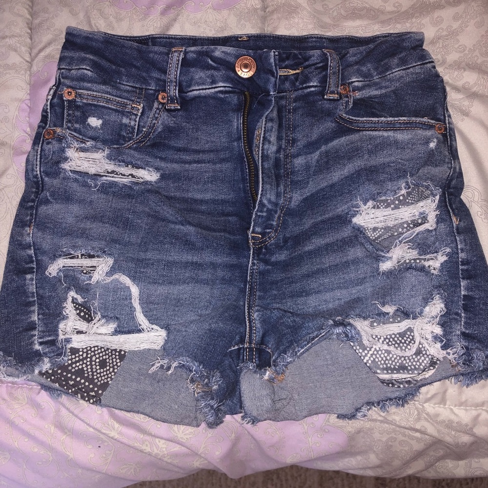 American Eagle high waisted denim shorts